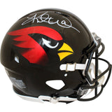 Kurt Warner Autographed Arizona Cardinals Pro Alt Helmet Beckett Witness 51804