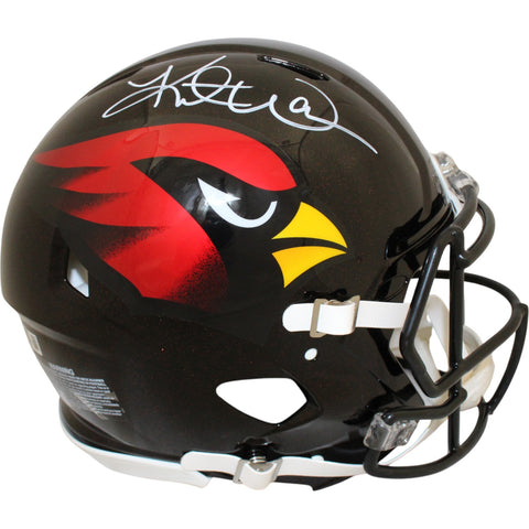 Kurt Warner Autographed Arizona Cardinals Pro Alt Helmet Beckett Witness 51804