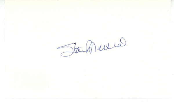 Stan Musial Autographed/Signed St Louis Cardinals Index Card Beckett 56535