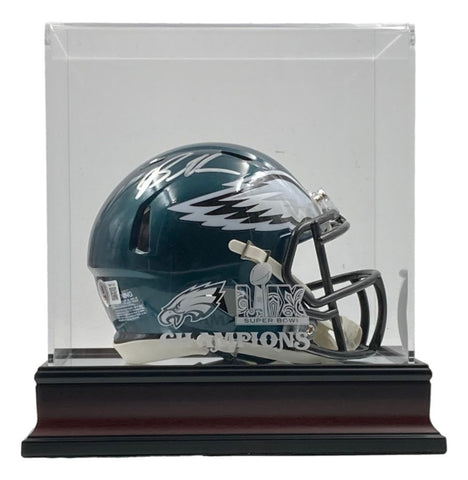 Brandon Graham Signed Eagles Mini Speed Helmet BAS w/ Super Bowl 59 Case