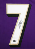Rashod Bateman Authentic Signed Purple Pro Style Framed Jersey BAS Witnessed