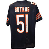 Dick Butkus Autographed/Signed Pro Style Size XL Navy Jersey JSA 57029