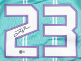 Tre Mann Signed Charlotte Hornets Jersey (Beckett) 2021 1st Round Draft Pick/ PG
