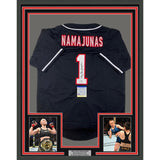 Framed Autographed/Signed Thug Rose Namajunas 35x39 Jersey Shirt PSA COA