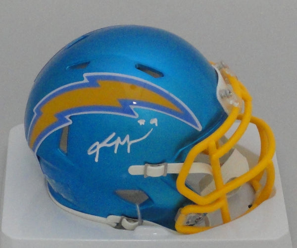 LA Chargers KENNETH MURRAY Signed Riddell FLASH Speed Mini Helmet AUTO - BAS