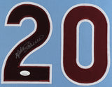 Mike Schmidt Signed 35x43 Framed Philadelphia Phillies Jersey (JSA) HOF 1995 /3B