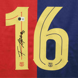 Fermin Lopez Signed Barcelona Home Soccer Jersey #16 with Beckett COA