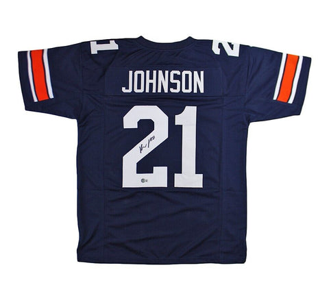 Kerryon Johnson Signed Auburn Custom Blue Jersey