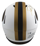 49ers Deion Sanders Signed Lunar Full Size Speed Proline Helmet BAS Witnessed