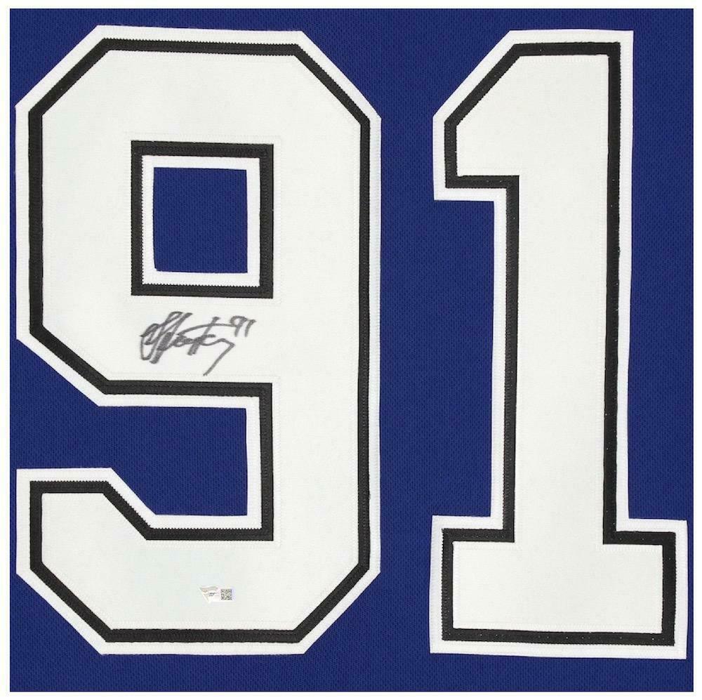 STEVEN STAMKOS Autographed Stanley Cup Patch Authentic Adidas Jersey F ...