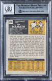Jets Joe Namath Authentic Signed 1971 Topps #250 Card Auto 10! BAS Slabbed 2