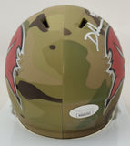 DEVIN WHITE SIGNED TAMPA BAY BUCCANEERS CAMO SPEED MINI HELMET w/ JSA COA