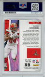 Nick Chubb Signed 2018 Panini Rookies & Stars #113 Trading Card PSA Slab 43724
