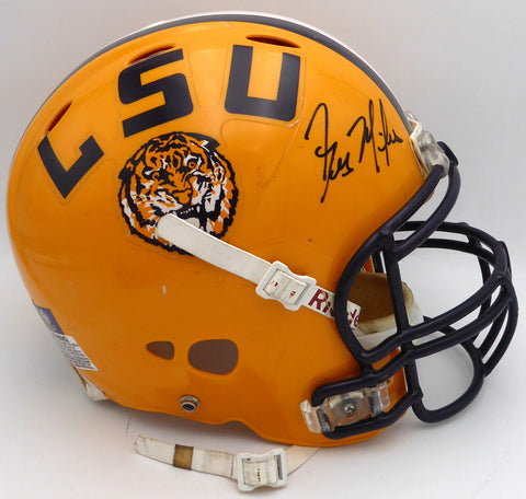 Les Miles & Josh Booty Autographed Full Size Authentic Helmet LSU Beckett