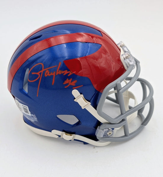 Lawrence Taylor Signed New York Giants On Field Alt 2024 Mini Helmet - Beckett