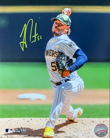Brewers All Star Pitcher FREDDY PERALTA Signed 8x10 Photo #10 AUTO