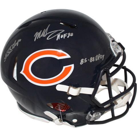 Mike Singletary Signed Chicago Bears Authentic Helmet 3 insc. Beckett 42249