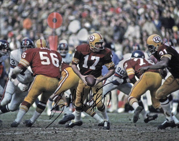 Billy Bill Kilmer Autographed Signed 8x10 Photo Washington Redskins SKU #247410