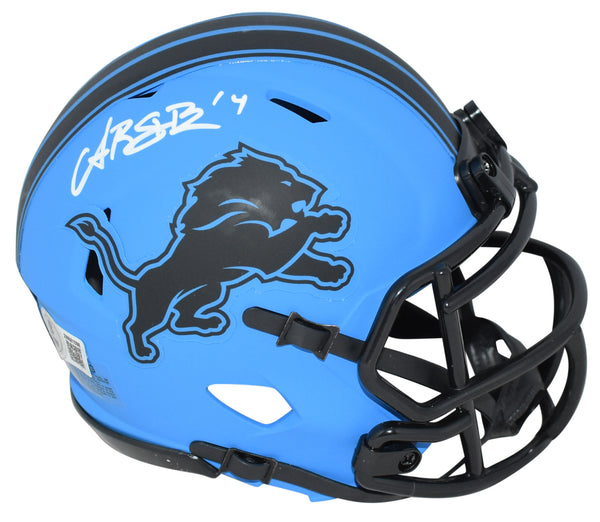 AMON-RA ST BROWN AUTOGRAPHED DETROIT LIONS RAVE SPEED MINI HELMET BECKETT