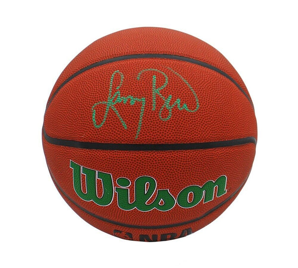Larry Bird Signed Boston Celtics Wilson Indoor/Outdoor Celtic Logo Basketball