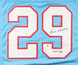 Ken Houston Signed Houston Oilers Jersey Inscribed HOF 86 (JSA) 12xPro Bowl D.B.