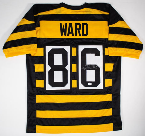 Hines Ward Signed Steelers Bumble Bee Jersey (Beckett) 2xSuper Bowl Champion W.R