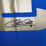 Framed Autographed/Signed Giorgio Chiellini 35x39 Italy Blue Jersey BAS COA