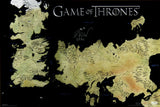 Isaac Hempstead Wright Signed Game of Thrones Westeros Map 24x36 Poster-Bran Ins