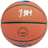 JA MORANT AUTOGRAPHED COMPOSITE LEATHER GRIZZLIES LOGO BASKETBALL BECKETT 218618