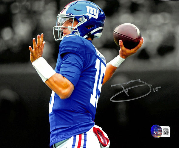 Tommy DeVito Autographed/signed 8x10 Photo NY Giants Beckett 184854