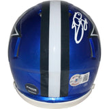 Emmitt Smith Signed Dallas Cowboys Flash Mini Helmet Beckett 42425