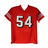 Fred Warner Autographed/Signed Pro Style Red XL Jersey Beckett BAS 34538