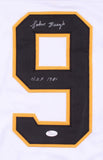 Johnny Bucyk Signed Boston Bruins Jersey "H.O.F. 1981" (JSA) 2xStanley Cup Champ