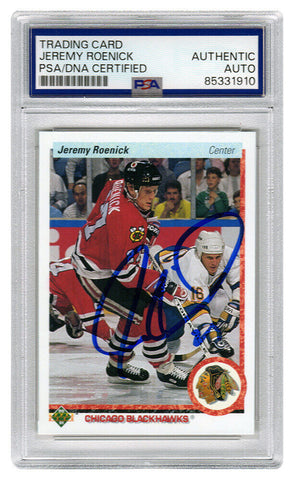 Jeremy Roenick Signed Blackhawks 1990 Upper Deck RC #63 - (PSA/DNA Encapsulated)