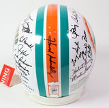 Miami Dolphins 1972 Perfect Season Pro Helmet - Over 40 signatures w/ JSA LOA
