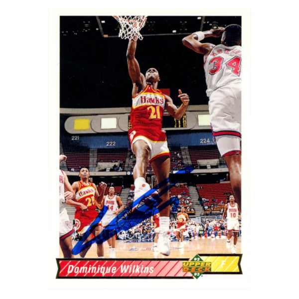 Dominique Wilkins Autographed 1992 Upper Deck #148 Trading Card Beckett 54171
