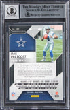 Cowboys Dak Prescott Signed 2016 Panini Prizm F #231 RC Card Auto 10! BAS Slab