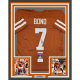 Framed Autographed/Signed Isaiah Bond 35x39 Texas Orange Jersey JSA COA