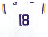 Justin Jefferson Autographed White Pro Style Jersey - Beckett W Hologram