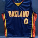 Gilbert Arenas Signed Warriors Oakland Throwback Jersey (Beckett) 3xNBA All Star