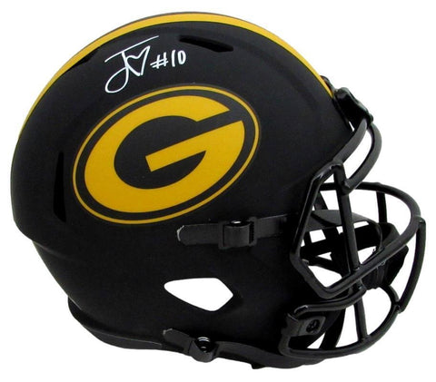 Jordan Love Signed/Auto Full Size Eclipse Replica Helmet Packers Beckett 188315