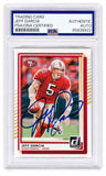 Jeff Garcia Signed San Francisco 49ers 2025 Donruss Football Card #229 (PSA/DNA)