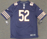CHICAGO BEARS KHALIL MACK AUTOGRAPHED BLUE NIKE JERSEY SIZE XL BECKETT 148305
