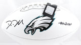 Dom DiSandro Signed Philadelphia Eagles Logo Football Big Dom Beckett W Hologram