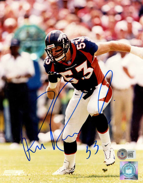 Bill Romanowski Autographed Denver Broncos 8x10 Photo Beckett 51066