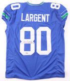 Steve Largent Signed Seattle Seahawks Pro Cut Jersey Inscribed HOF '95 (Beckett)
