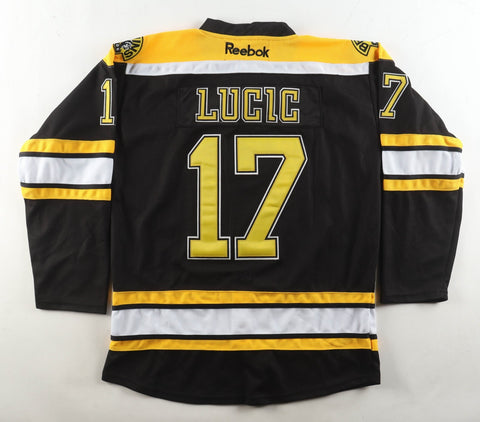 Milan Lucic Signed Boston Bruins Reebok Authentic Jersey (JSA) 2011 Cup Champion