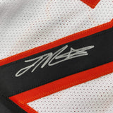 Autographed/Signed Joe Mixon Cincinnati White Football Jersey JSA COA