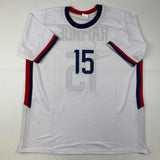 Autographed/Signed Megan Rapinoe White USA United States Jersey JSA COA
