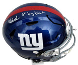 Abdul Carter Signed/Insc Full Size SpeedFlex Helmet NY Giants BAS/Beckett 196743